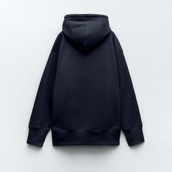 Zara Women WASHED HOODIE SWEATSHIRT Size S NEW WITH TAG! - Picture 2 of 4